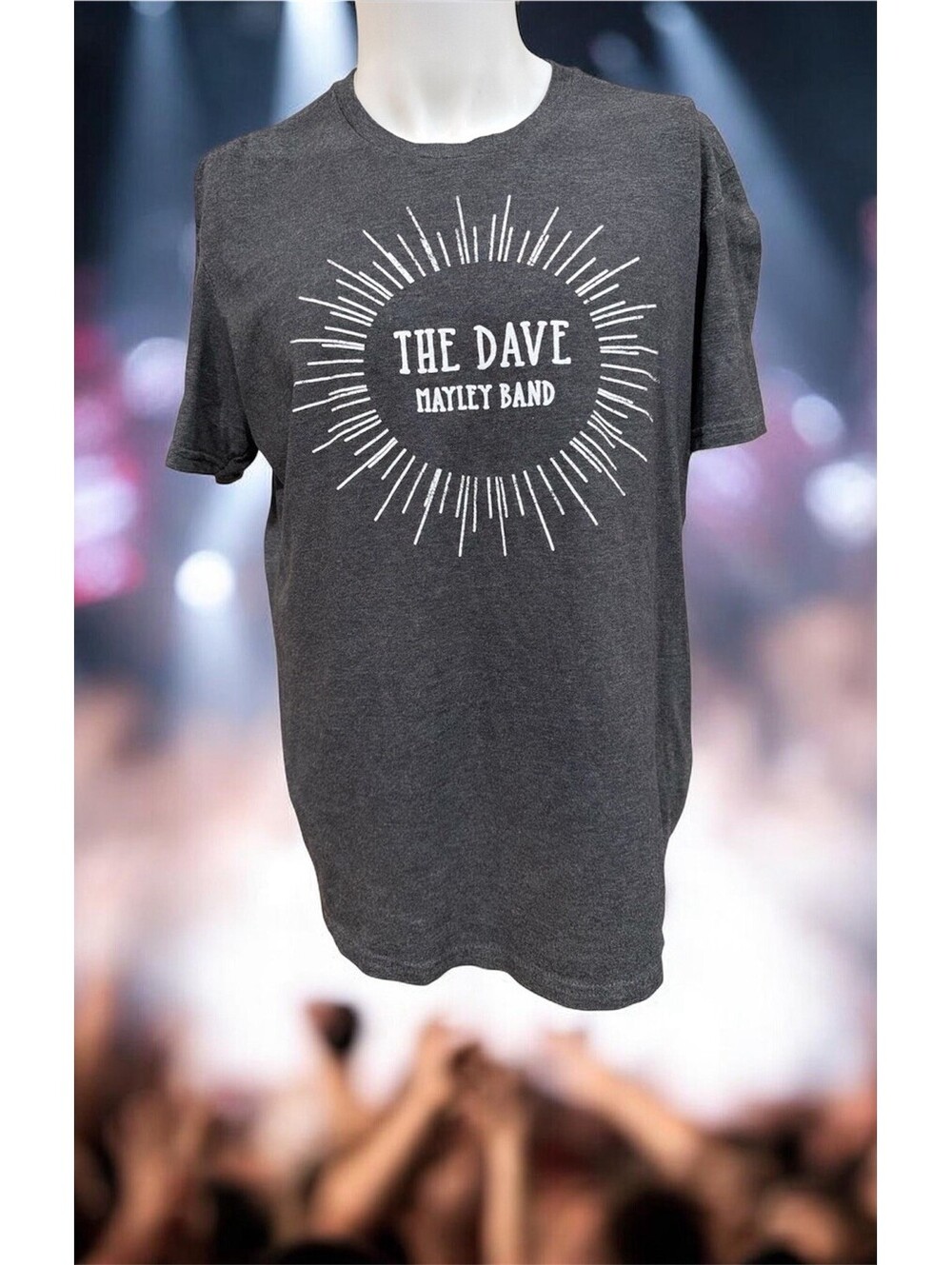 The Dave Mayley Band 2018 Never Ending Tour 5 Piece Radio Cover Band T-Shirt L